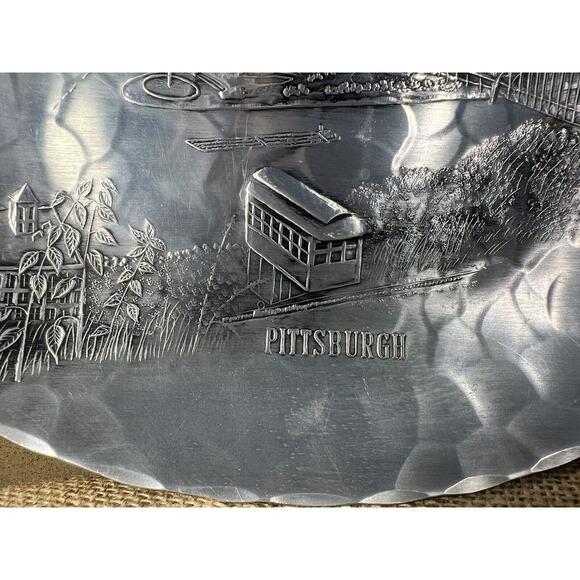 Wendell August Forge Hand Forged Metal Pittsburgh PA Plate - Picture 2 of 11